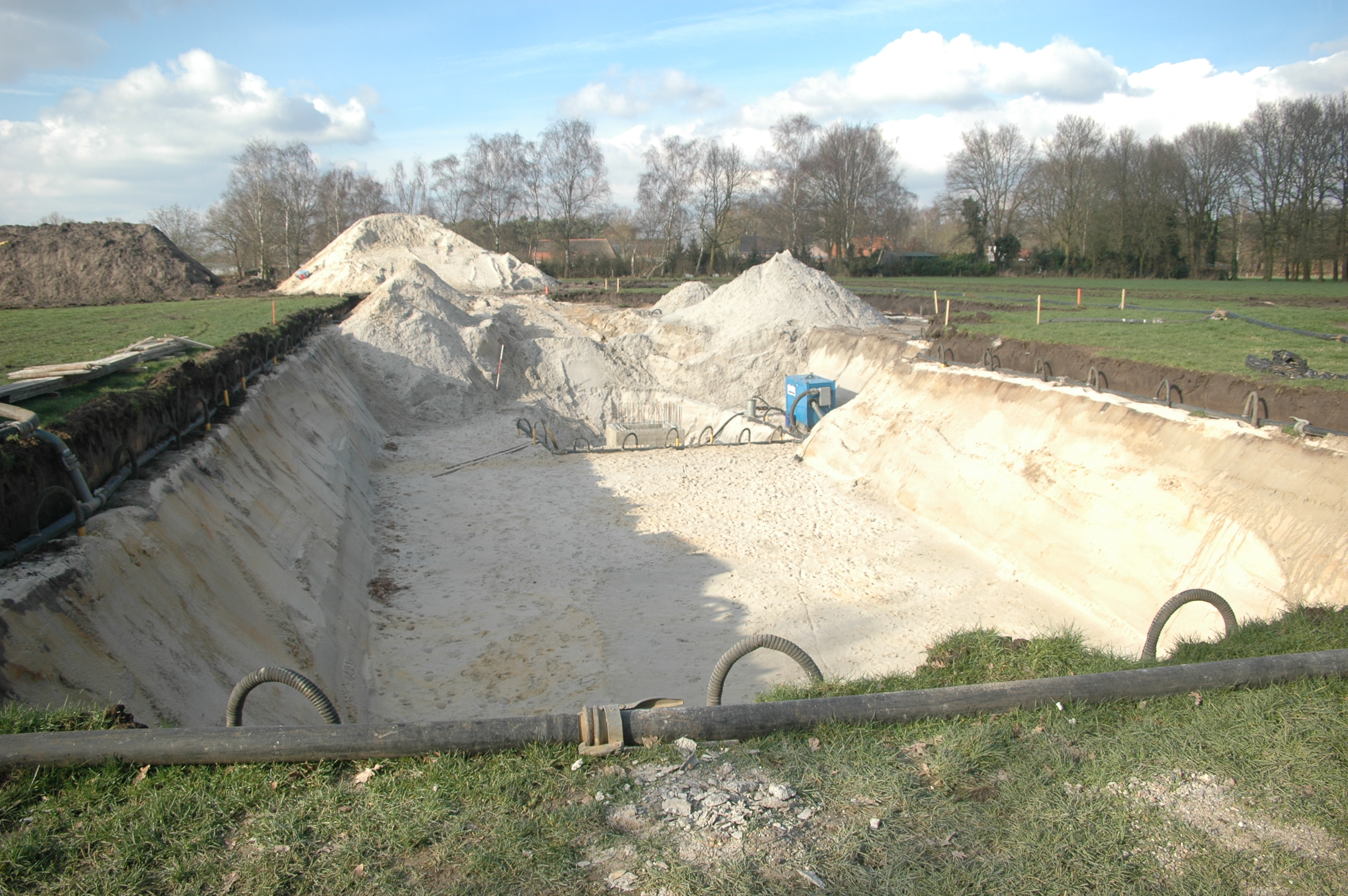 Bronbemaling Bergeijk kelder met pompput bijgebouw en bronbemaling kelder woonhuis