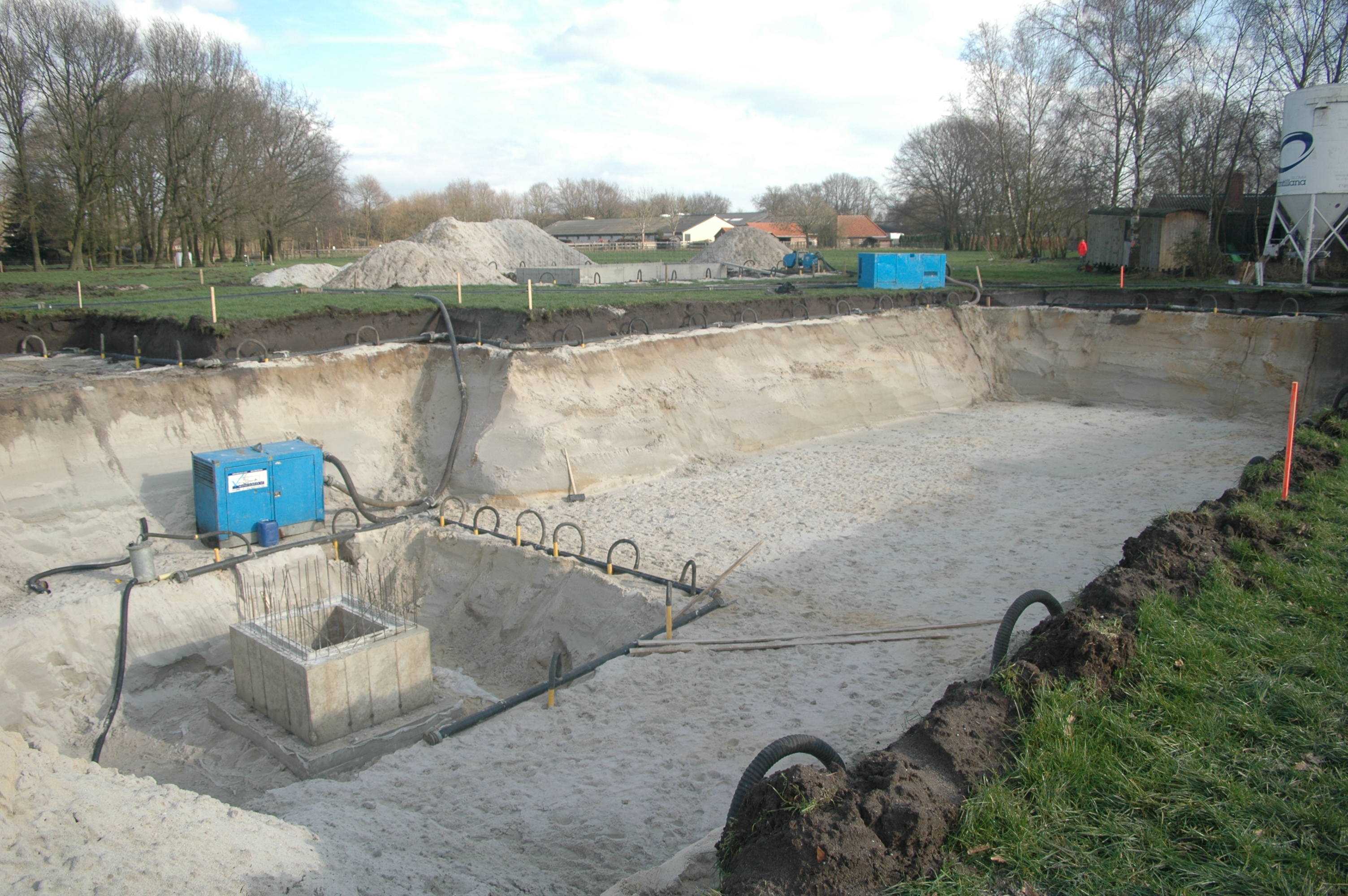 2 bronbemaling Bergeijk kelder met pompput bijgebouw en bronbemaling kelder woonhuis