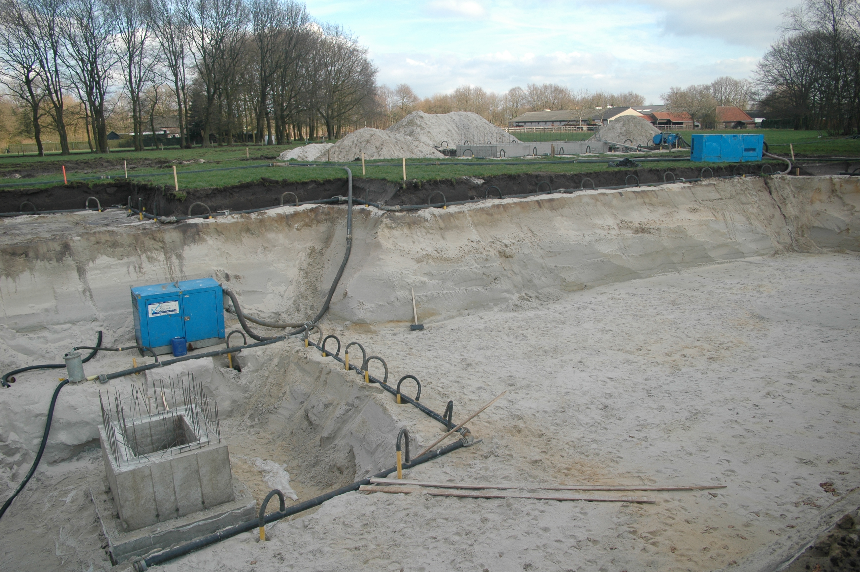 6 bronbemaling Bergeijk kelder met pompput bijgebouw en bronbemaling kelder woonhuis